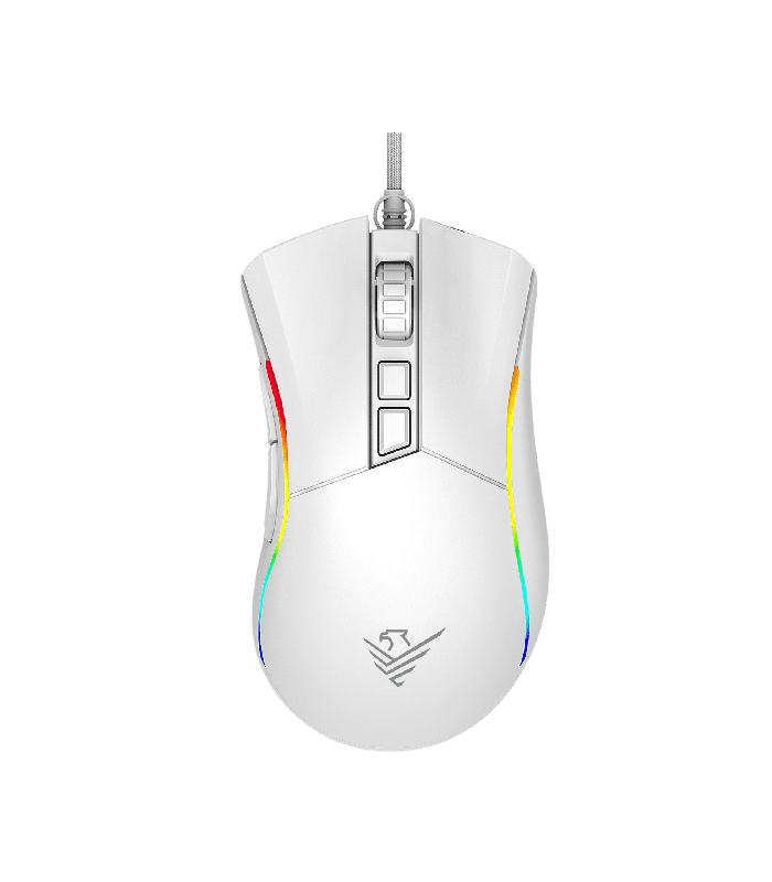 Ratón phoenix gaming void 12000 dpi de alto rendimiento blanco rgb usb configurable