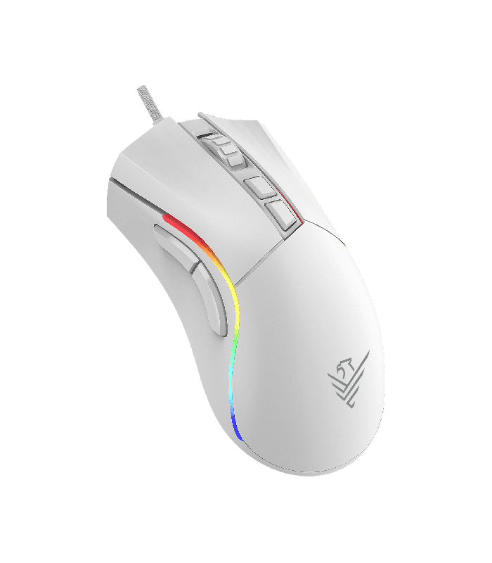 Ratón phoenix gaming void 12000 dpi de alto rendimiento blanco rgb usb configurable