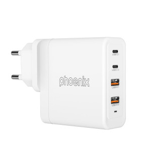 Cargador tipo c 100w gan phoenix universal para portatil tablet o smartphone carga rapida