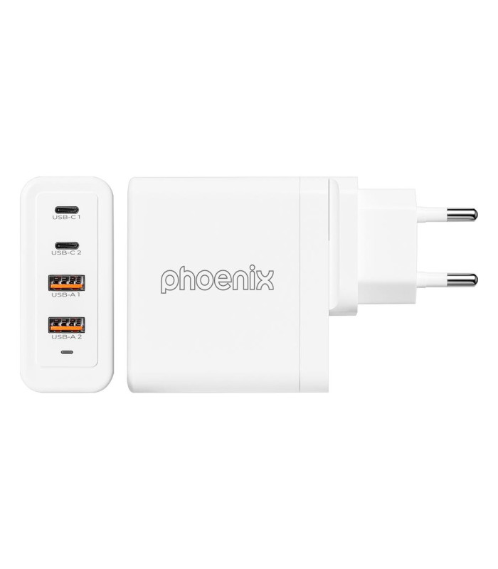 Cargador tipo c 100w gan phoenix universal para portatil tablet o smartphone carga rapida