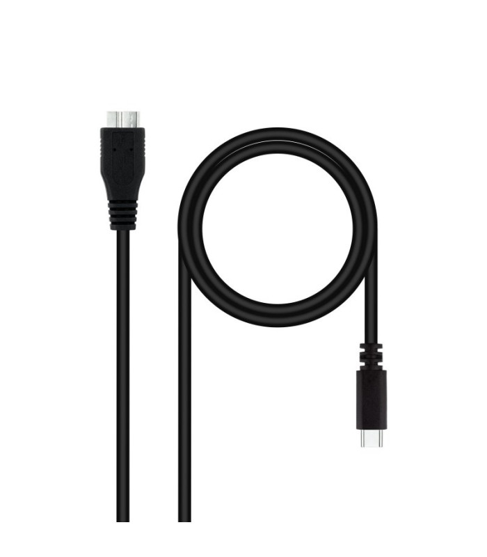 Nanocable Cable USB 3.0, USB-C/M-Micro B/M 1 m