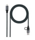 Nanocable Cable USB3.2 100W USB-C+A/USB-C 1,5 M