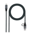 Nanocable Cable USB3.2 100W USB-C+A/USB-C 1,5 M