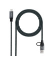 Nanocable Cable USB3.2 100W USB-C+A/USB-C 2 M