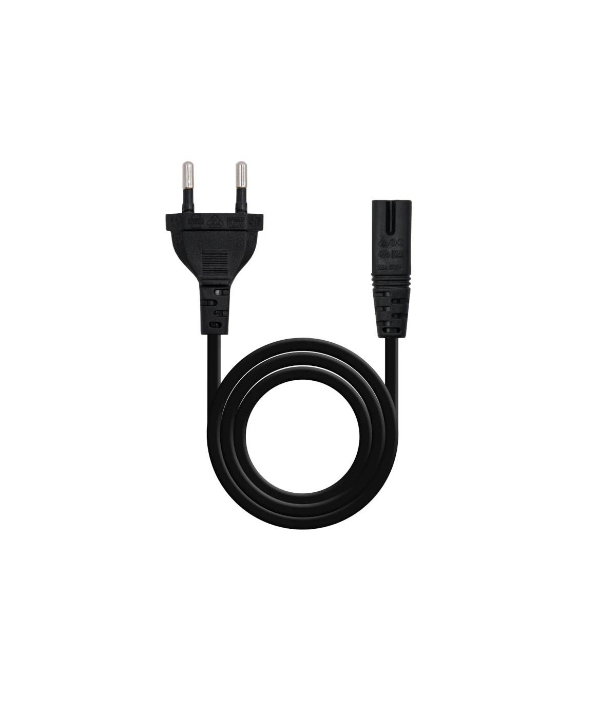Nanocable Cable Alim. Forma 8 CEE7/16/M-C7/H, 3M