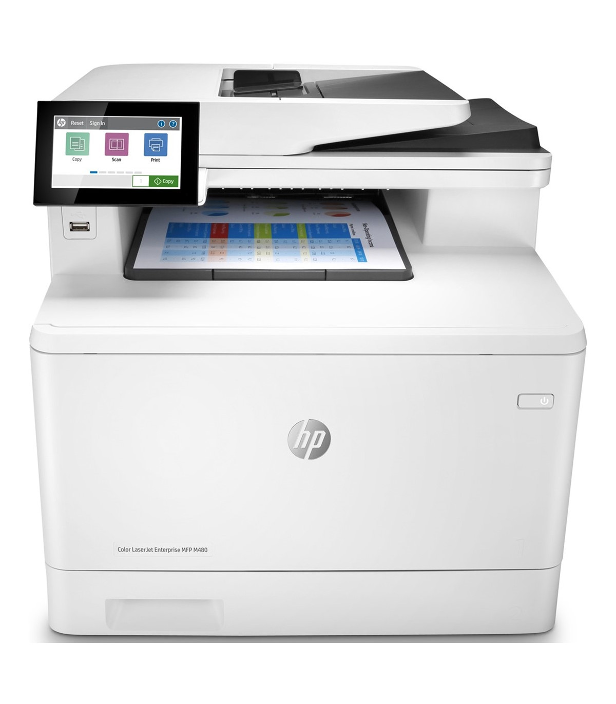 Multifuncion hp laser enterprise m480f color fax