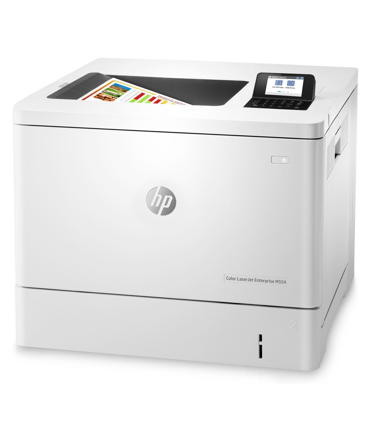 Impresora hp laser color laserjet enterprise m554dn a4 -  35ppm -  1gb -  usb -  red -  duplex impresion
