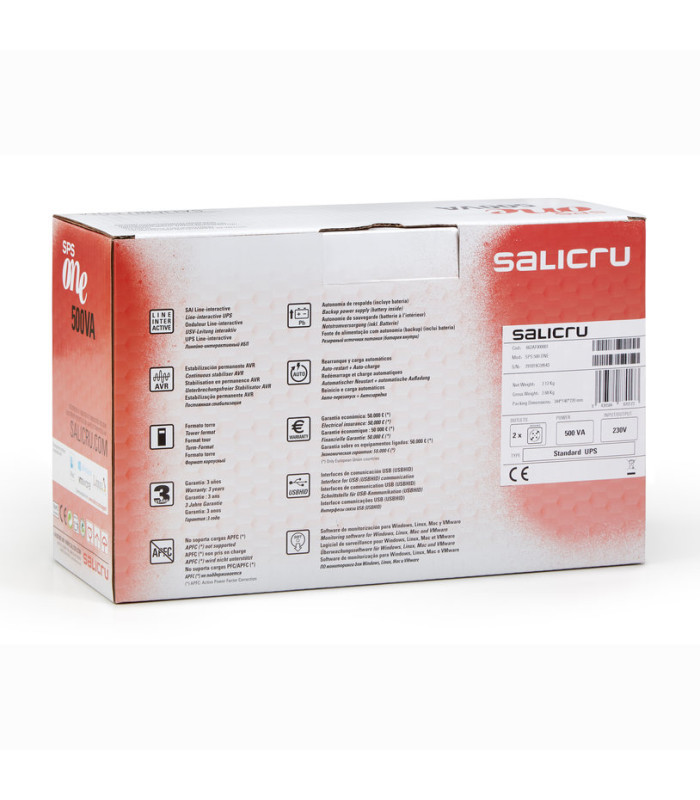 Sai salicru one sps500va - 240w iec new