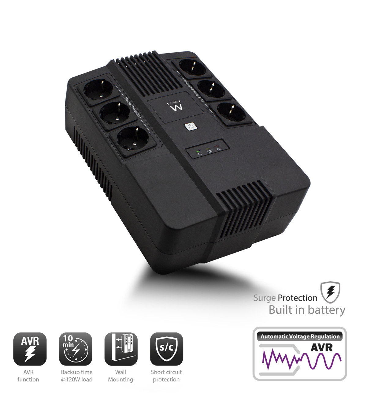 Sai ewent ew3945 600va - 120w avr