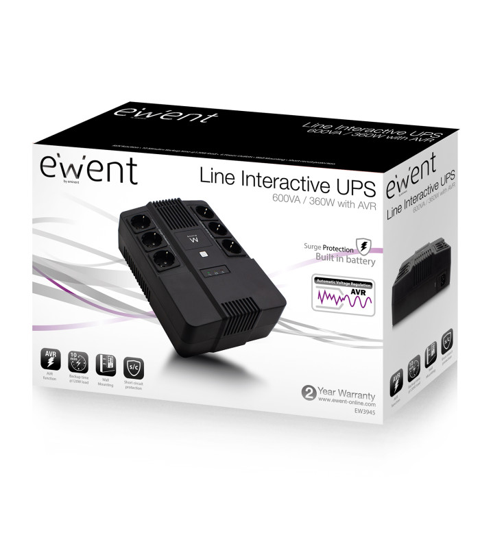 Sai ewent ew3945 600va - 120w avr