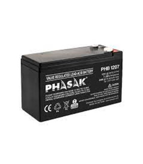 Bateria phasak phb 1207 compatible para sais 7´2ah 12v acido - plomo