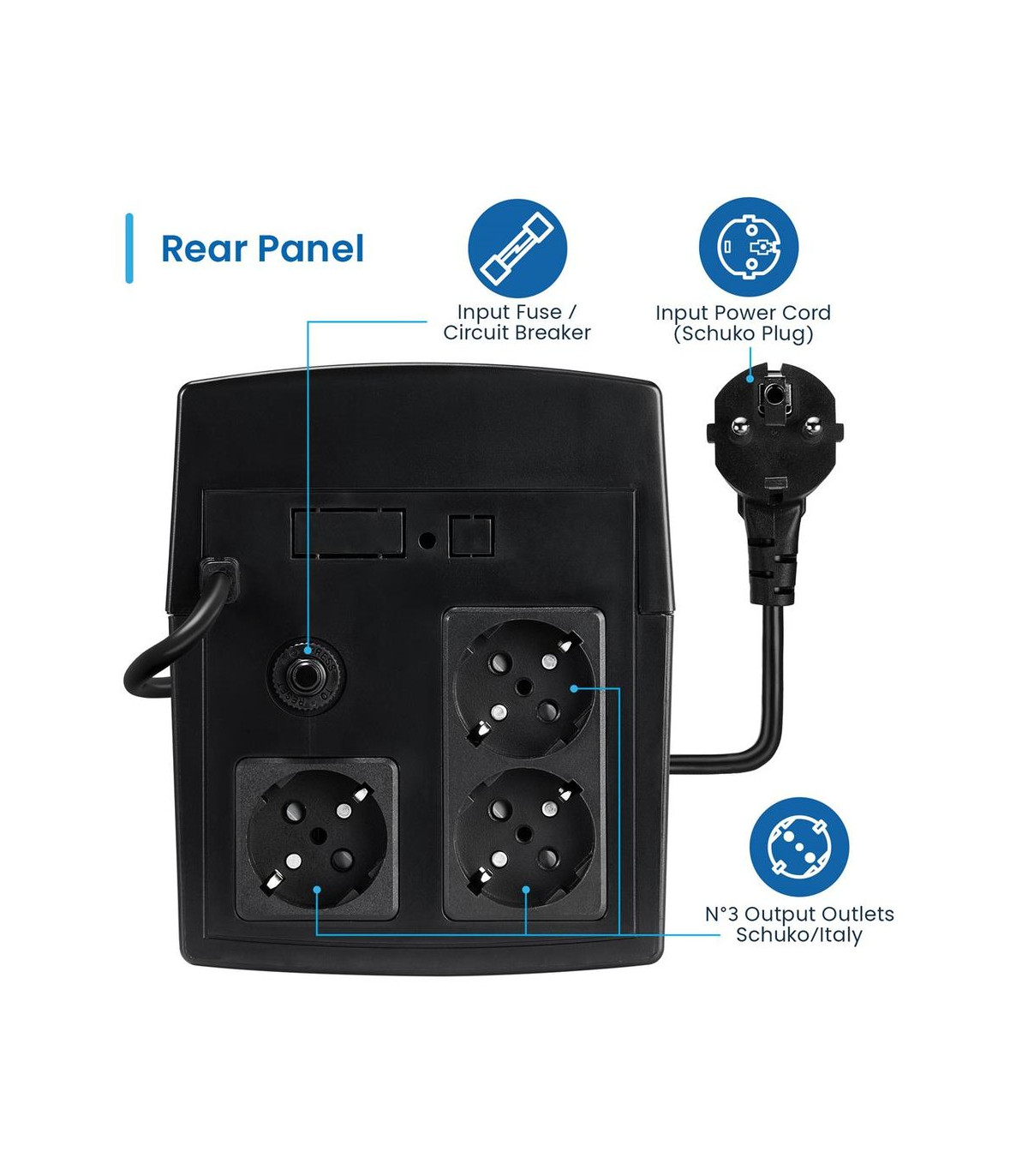 Sai ewent ew3997 1300va - 720w avr