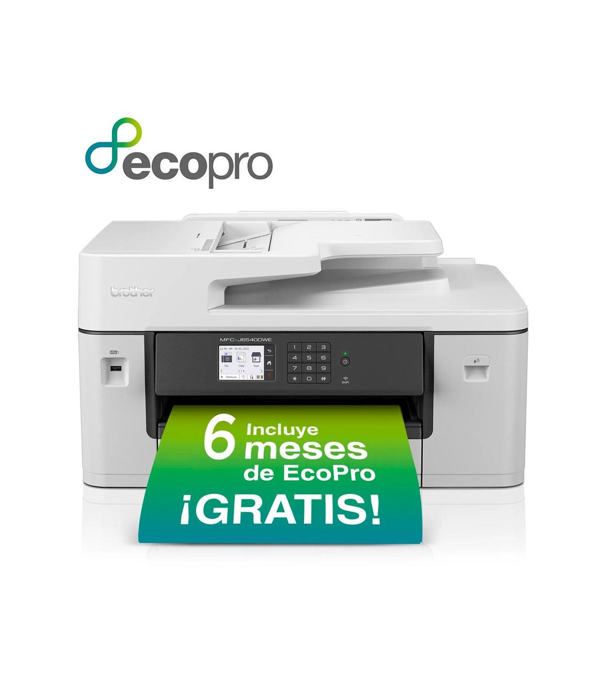 Multifuncion brother inyeccion color mfcj6540dwe fax -  a3 -  28ppm -  256mb -  usb -  red -  wifi -  wifi direct -  duplex impr