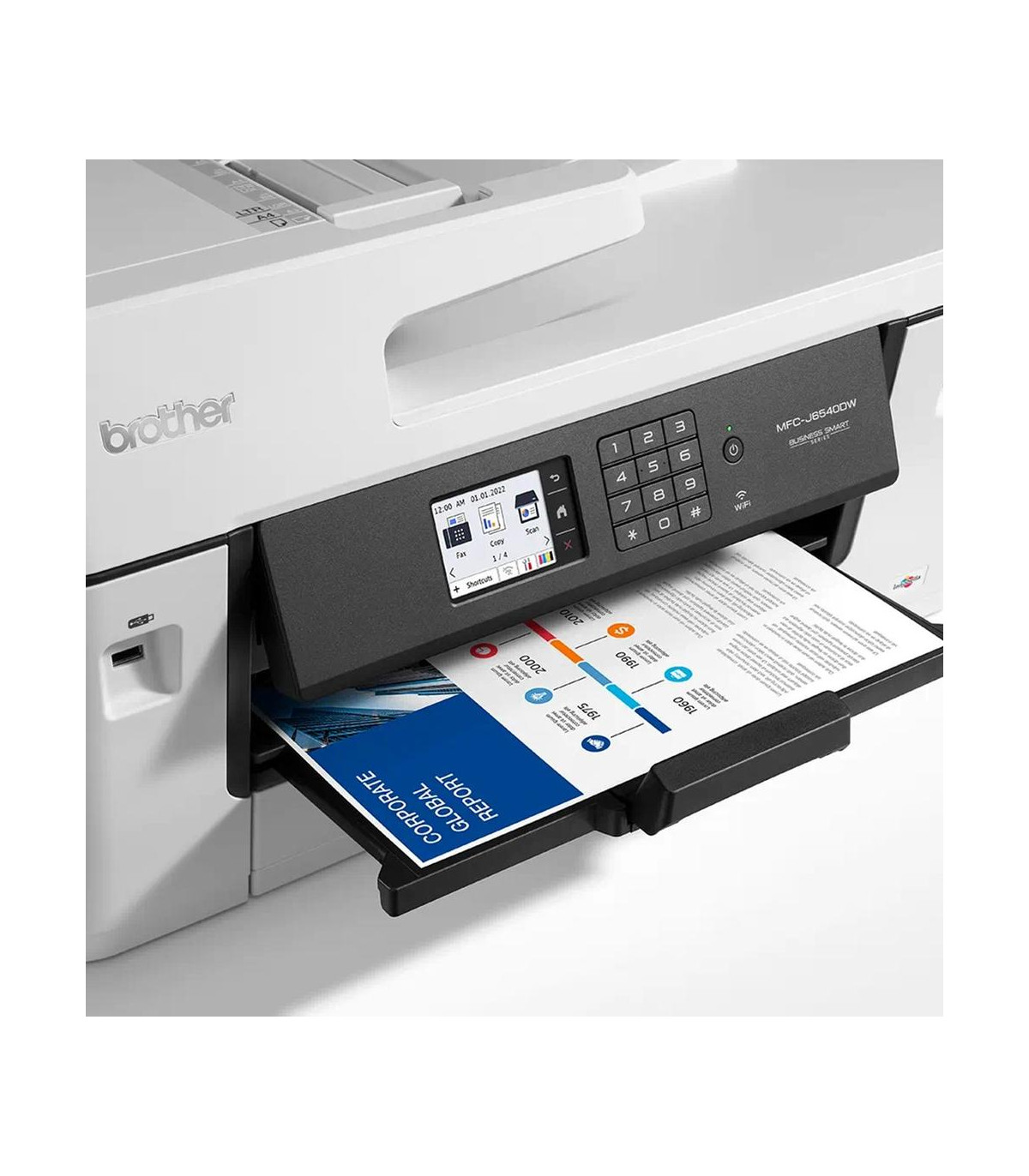 Multifuncion brother inyeccion color mfcj6540dwe fax -  a3 -  28ppm -  256mb -  usb -  red -  wifi -  wifi direct -  duplex impr