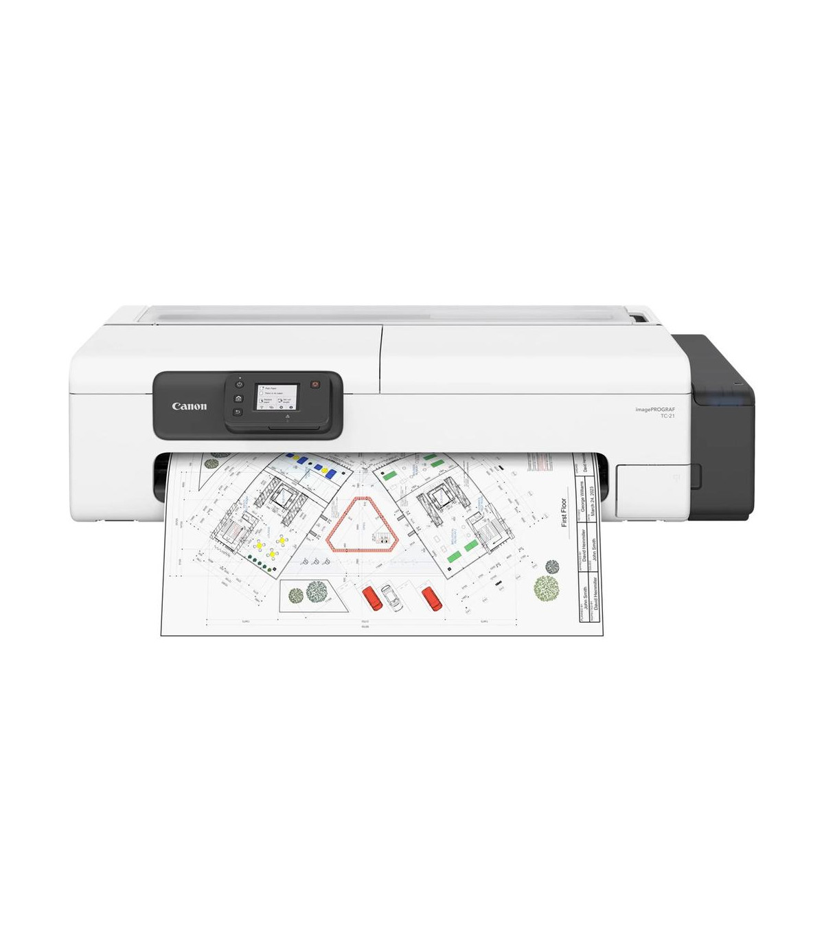 Plotter canon tc - 21 imageprograf a1 24 pulgadas -  2400ppp -  usb -  red -  wifi -  diseño cad -  tinta pigmentada 4 colores