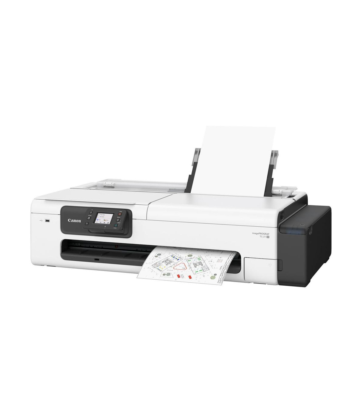 Plotter canon tc - 21m imageprograf a1 24 pulgadas -  2400ppp -  usb -  red -  wifi -  diseño cad -  tinta pigmentada 4 colores