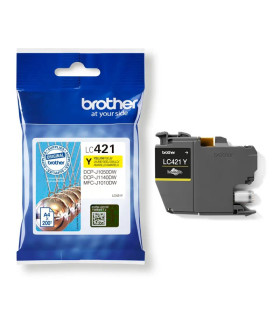 Brother Cartucho LC421Y Amarillo