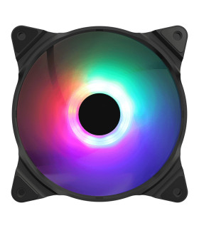 Ventilador caja phoenix led argb gaming 140mm - 1200 rpm - doble orientación