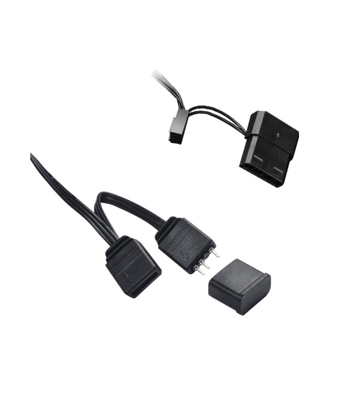 Ventilador caja phoenix led argb gaming 140mm - 1200 rpm - doble orientación