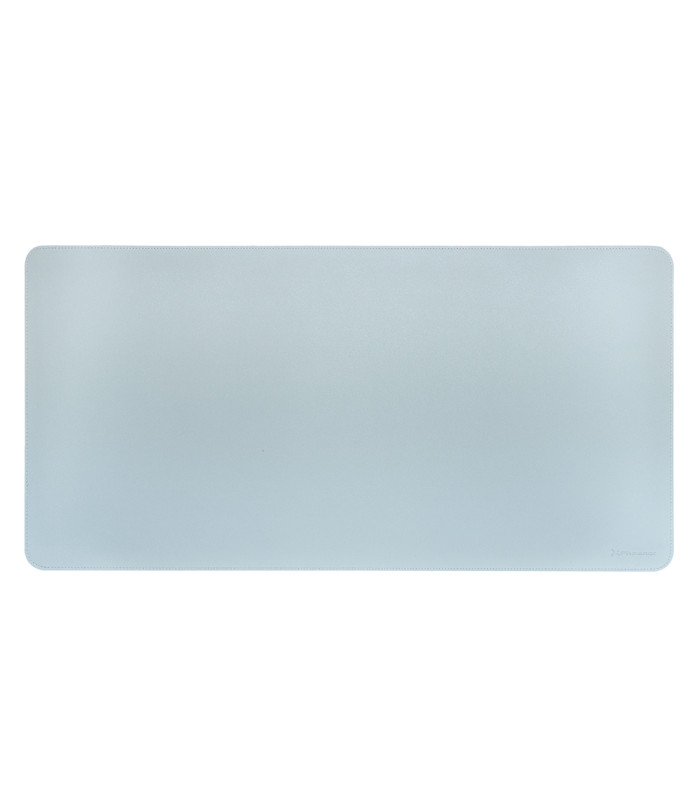 Phoenix matepad alfrombrilla escritorio ratón pu 80 x 40 cm antideslizante impermeable materíal simil cuero azul - gris