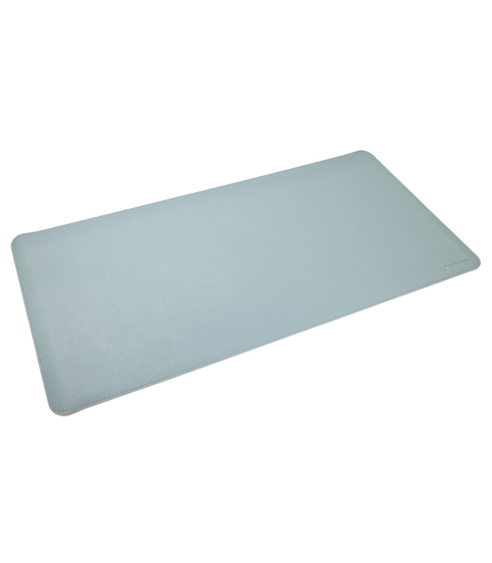 Phoenix matepad alfrombrilla escritorio ratón pu 80 x 40 cm antideslizante impermeable materíal simil cuero azul - gris