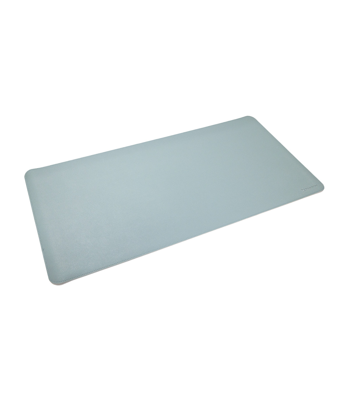 Phoenix matepad alfrombrilla escritorio ratón pu 80 x 40 cm antideslizante impermeable materíal simil cuero azul - gris