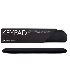 Phoenix keypad reposamuñecas ergonómico espuma con memoria alta densidad negro