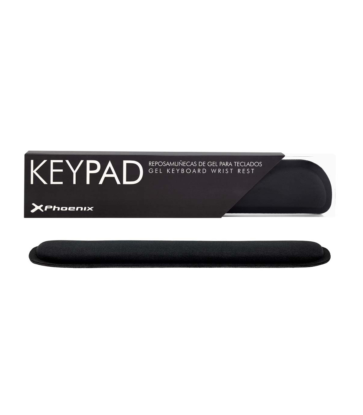 Phoenix keypad reposamuñecas ergonómico espuma con memoria alta densidad negro