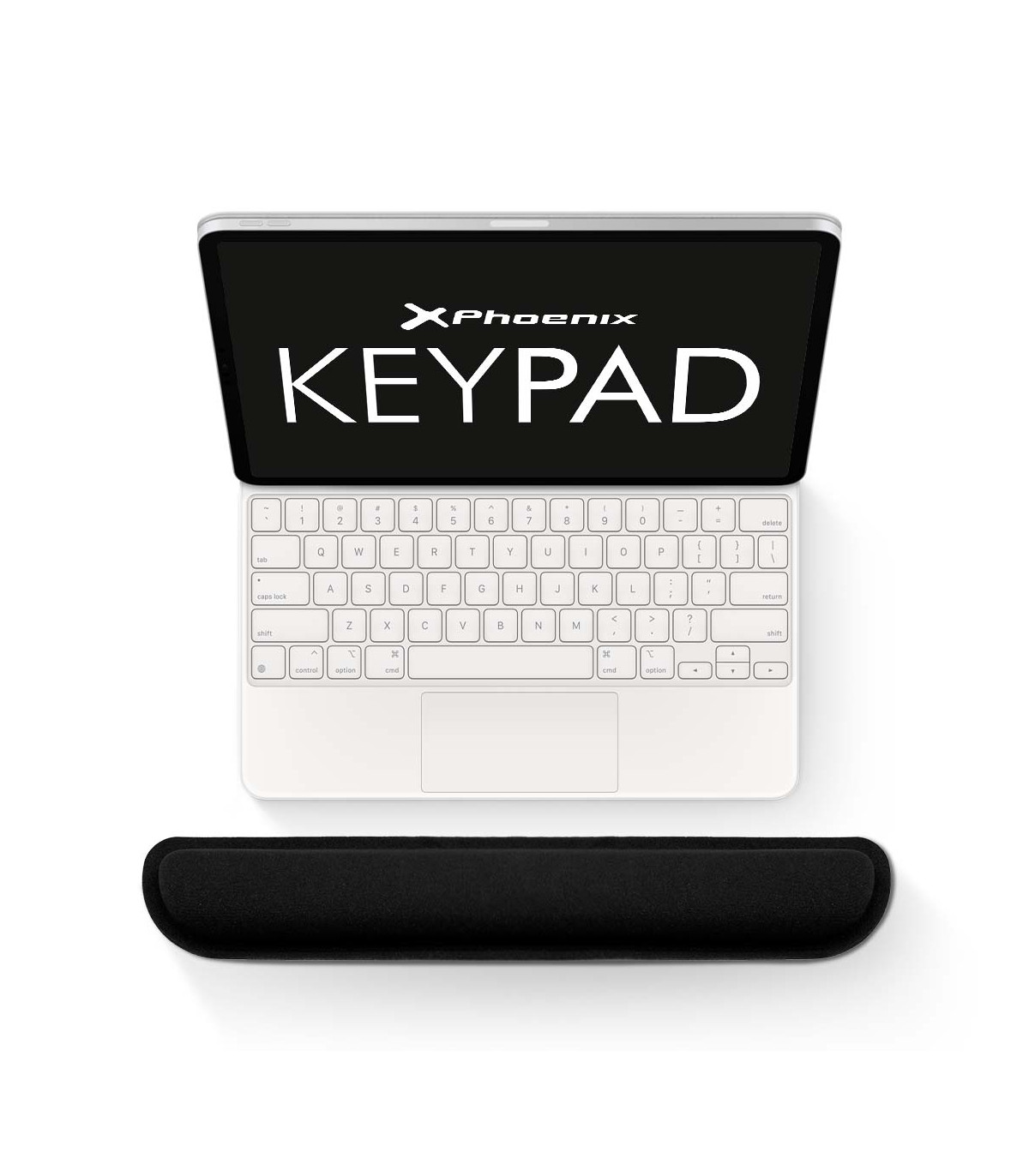 Phoenix keypad reposamuñecas ergonómico espuma con memoria alta densidad negro