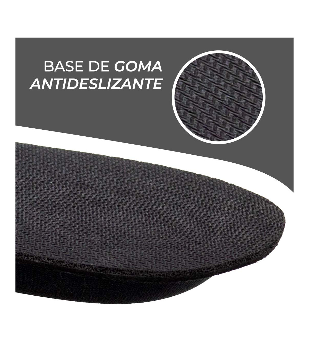 Phoenix keypad reposamuñecas ergonómico espuma con memoria alta densidad negro