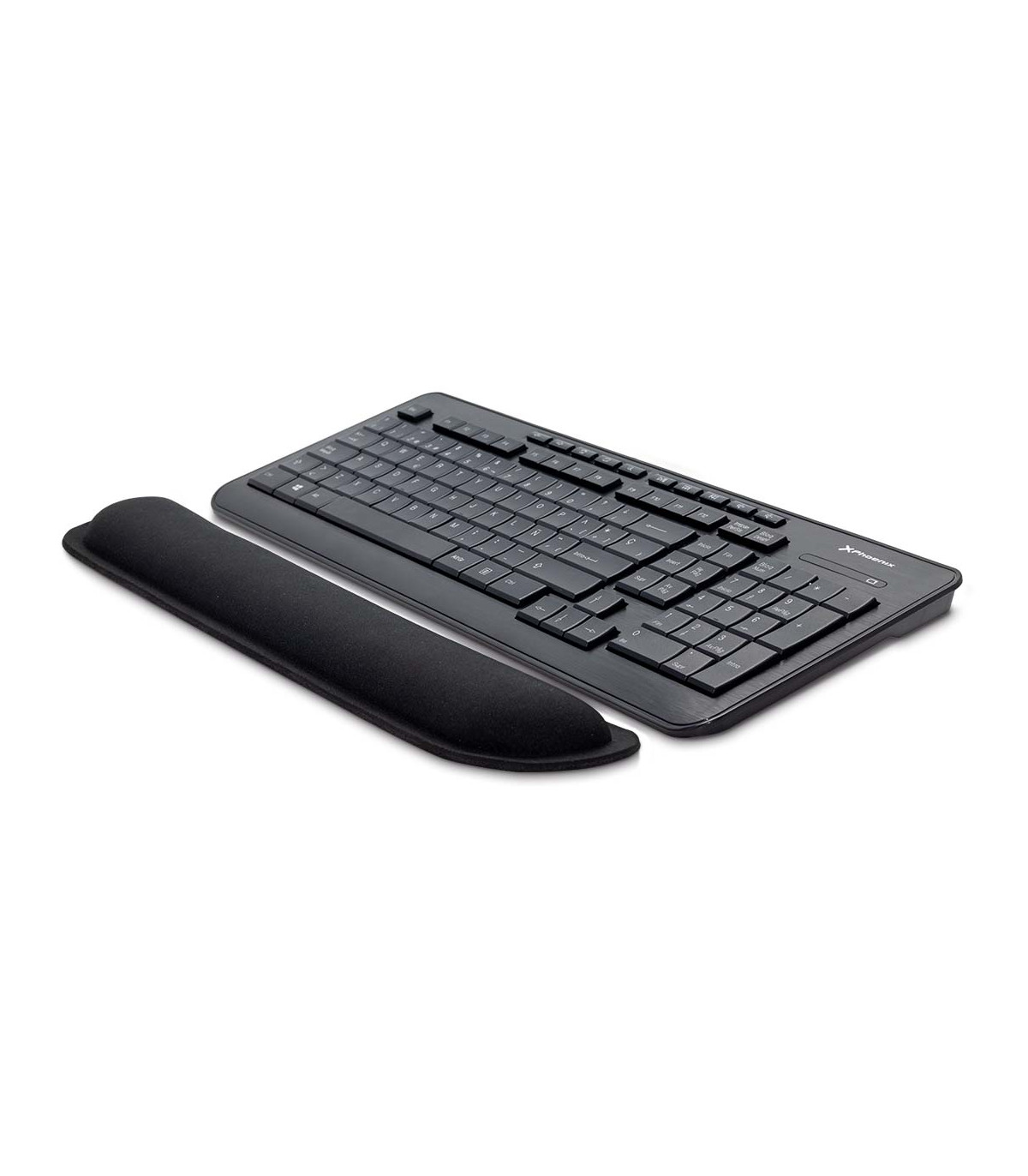 Phoenix keypad reposamuñecas ergonómico espuma con memoria alta densidad negro
