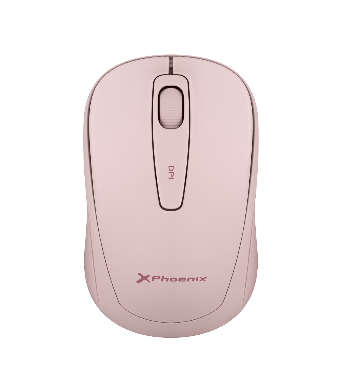 Phoenix m250 ratón inalámbrico 2.4 ghz receptor usb hasta 1600 dpi compatible con pc mac portátil color rosa