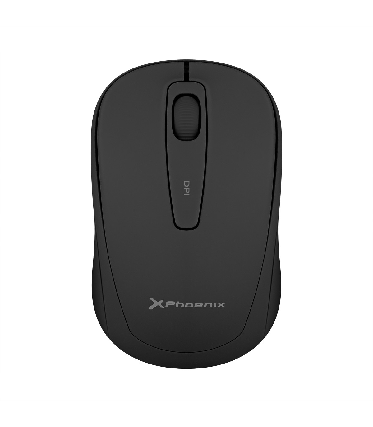 Phoenix m250 ratón inalámbrico 2.4 ghz receptor usb hasta 1600 dpi compatible con pc mac portátil color negro
