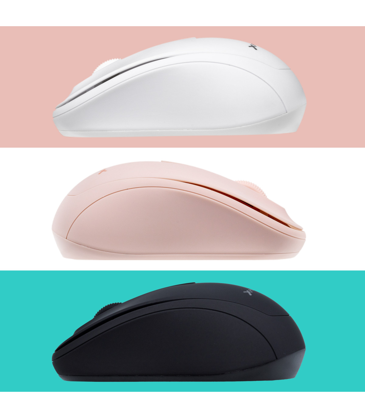 Phoenix m250 ratón inalámbrico 2.4 ghz receptor usb hasta 1600 dpi compatible con pc mac portátil color negro