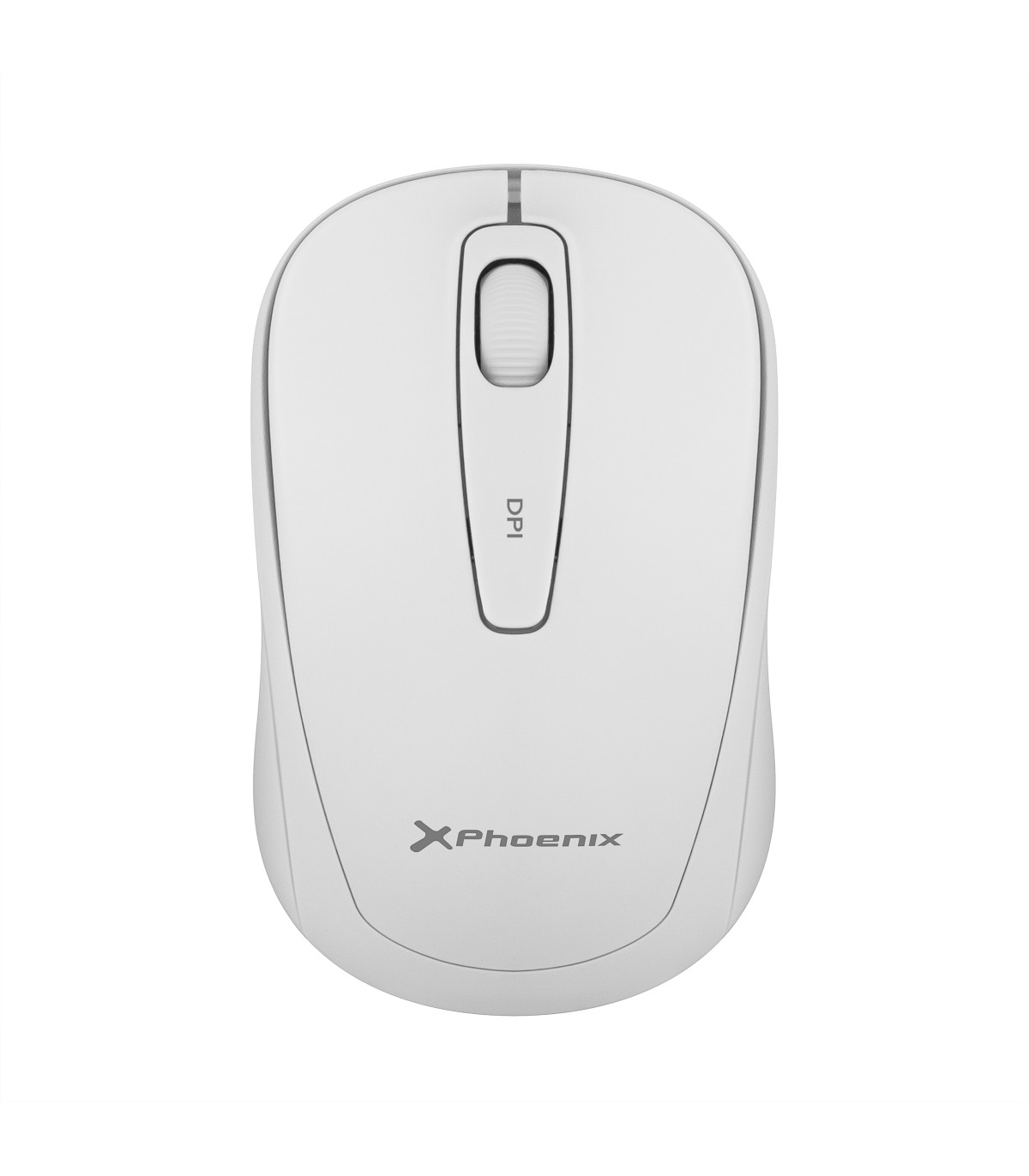 Phoenix m250 ratón inalámbrico 2.4 ghz receptor usb hasta 1600 dpi compatible con pc mac portátil color blanco