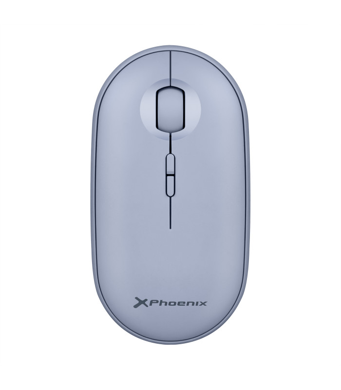 Ratón inalambrico rebble bluetooth y 2.4 ghz hasta 3 dispositivos con receptor usb clic silencioso para portátil notebook pc cho