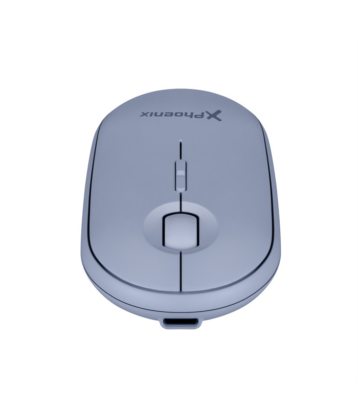 Ratón inalambrico rebble bluetooth y 2.4 ghz hasta 3 dispositivos con receptor usb clic silencioso para portátil notebook pc cho