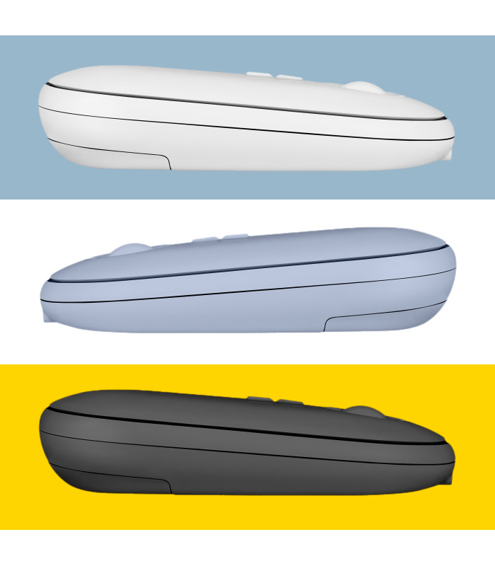 Ratón inalambrico rebble bluetooth y 2.4 ghz hasta 3 dispositivos con receptor usb clic silencioso para portátil notebook pc cho