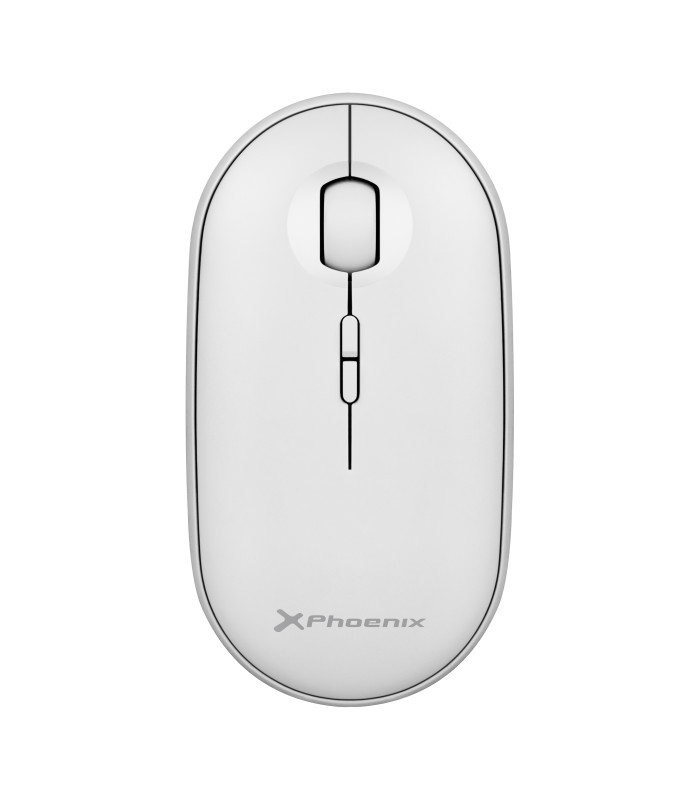 Phoenix rebble ratón inalambrico bluetooth y 2.4 ghz hasta 3 dispositivos con receptor usb clic silencioso para portátil noteboo