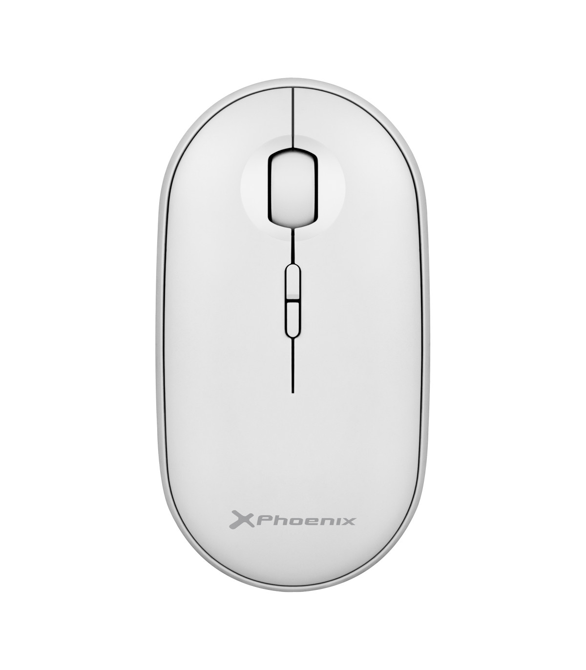 Phoenix rebble ratón inalambrico bluetooth y 2.4 ghz hasta 3 dispositivos con receptor usb clic silencioso para portátil noteboo