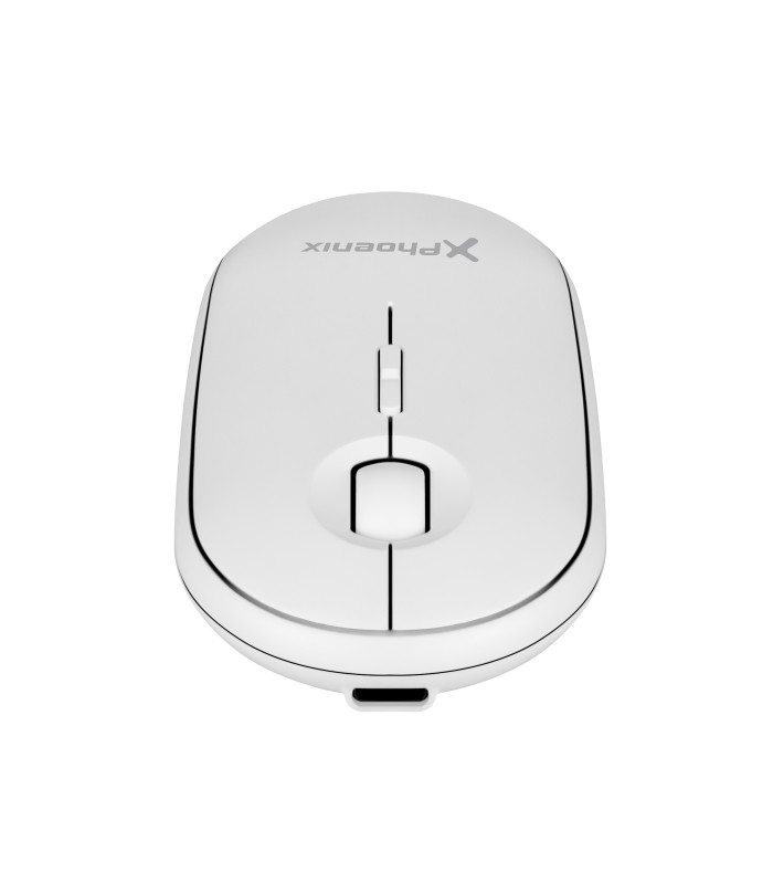 Phoenix rebble ratón inalambrico bluetooth y 2.4 ghz hasta 3 dispositivos con receptor usb clic silencioso para portátil noteboo