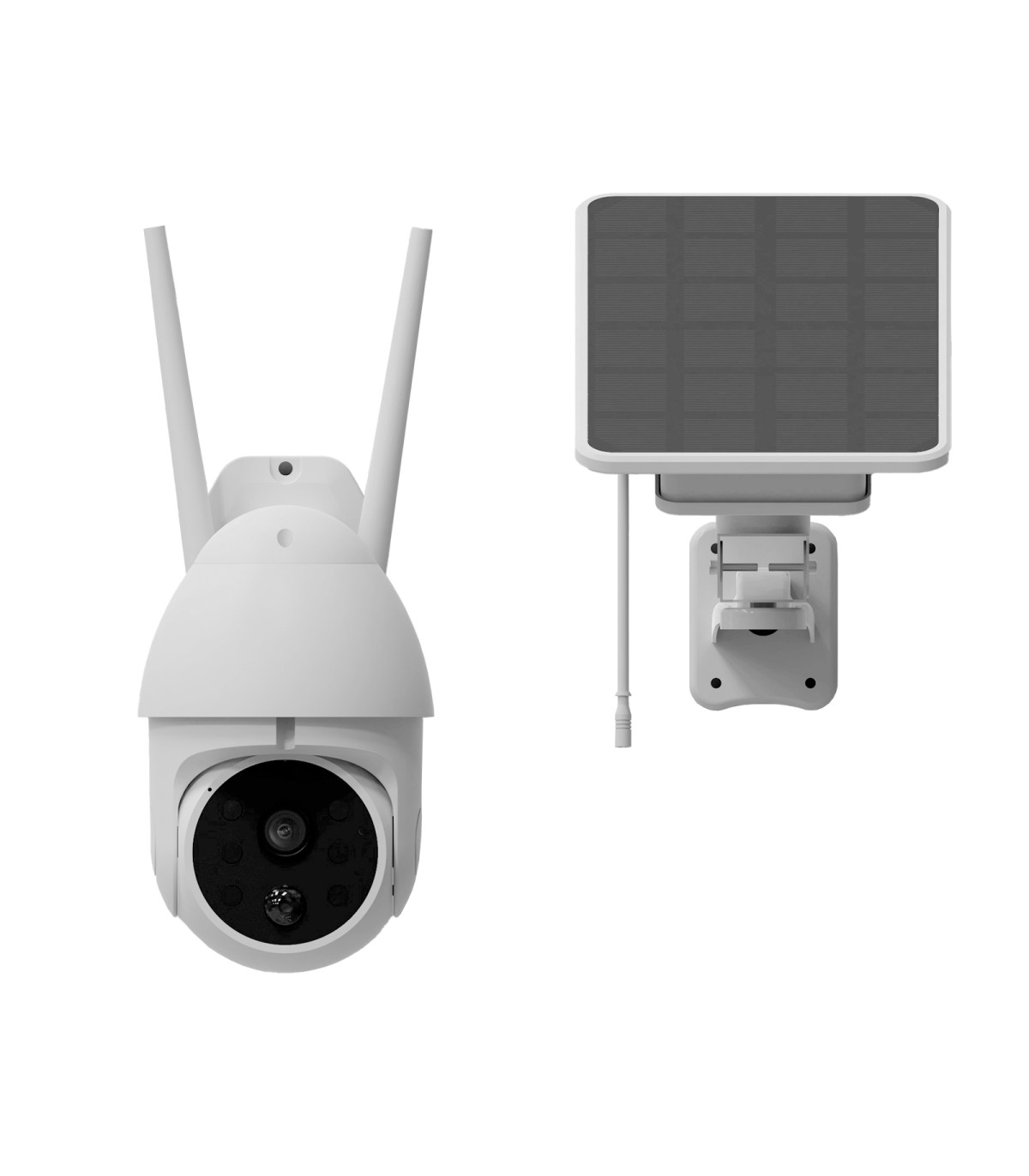 Cámara ip motorizada vigilancia solar batería  phoenix sentry ev full hd wifi detección movimiento audio dual app tuya smart