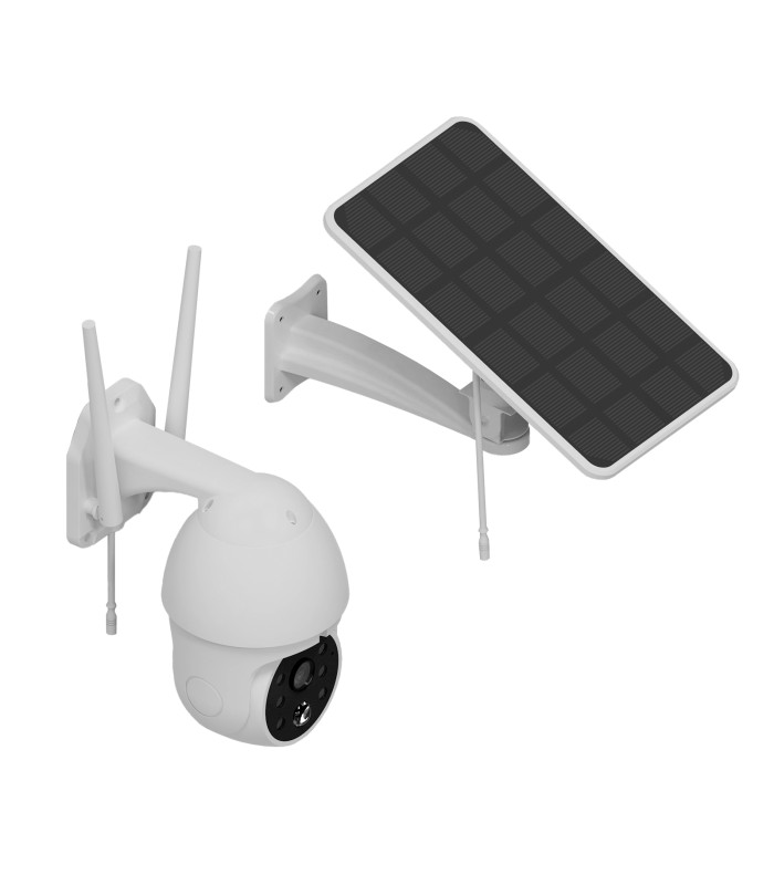 Cámara ip motorizada vigilancia solar batería  phoenix sentry ev full hd wifi detección movimiento audio dual app tuya smart