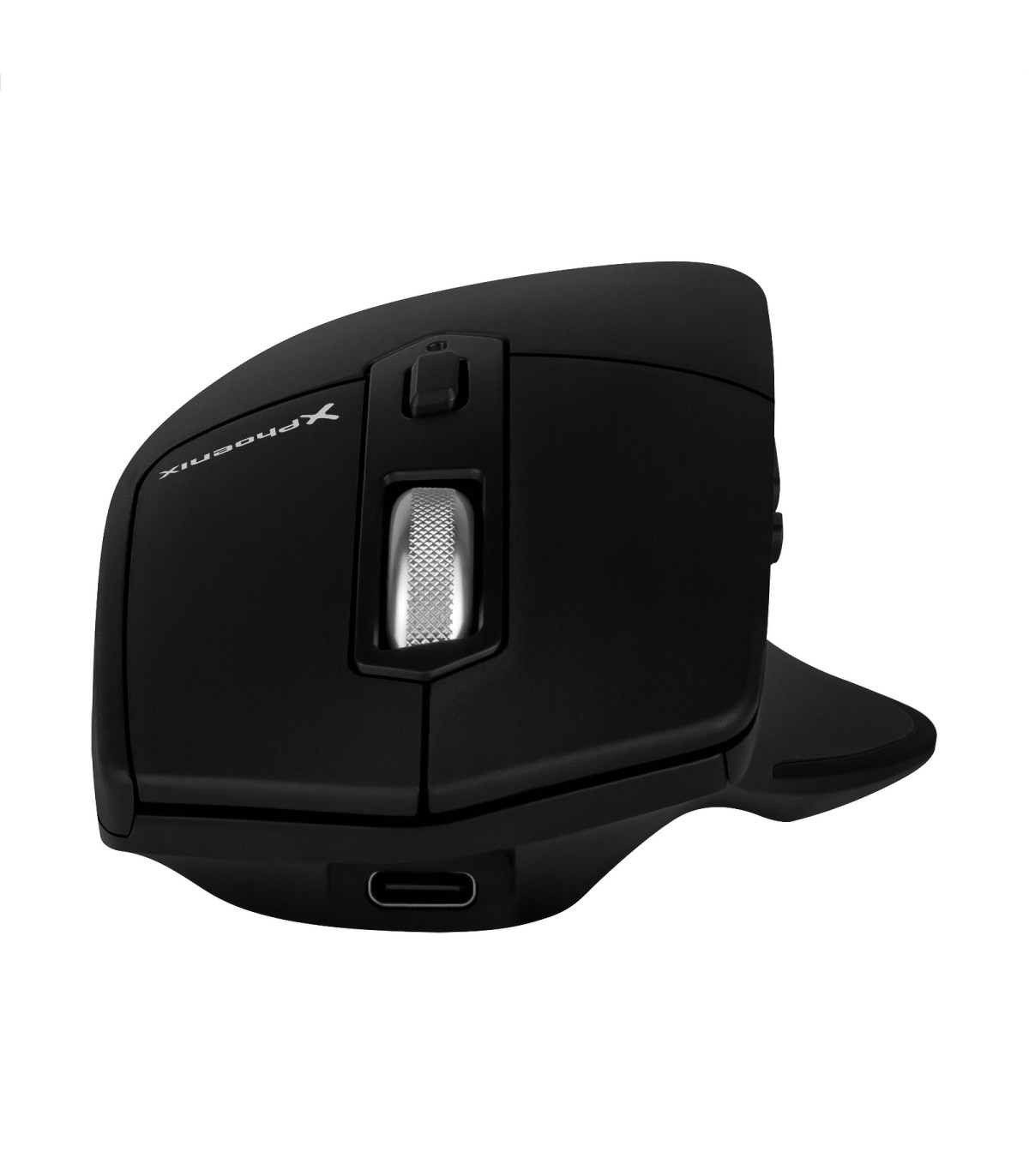 Ratón inalambrico bluetooth phoenix ergo m2 ergonomico multidispositivo y batería recargable click silenciosos