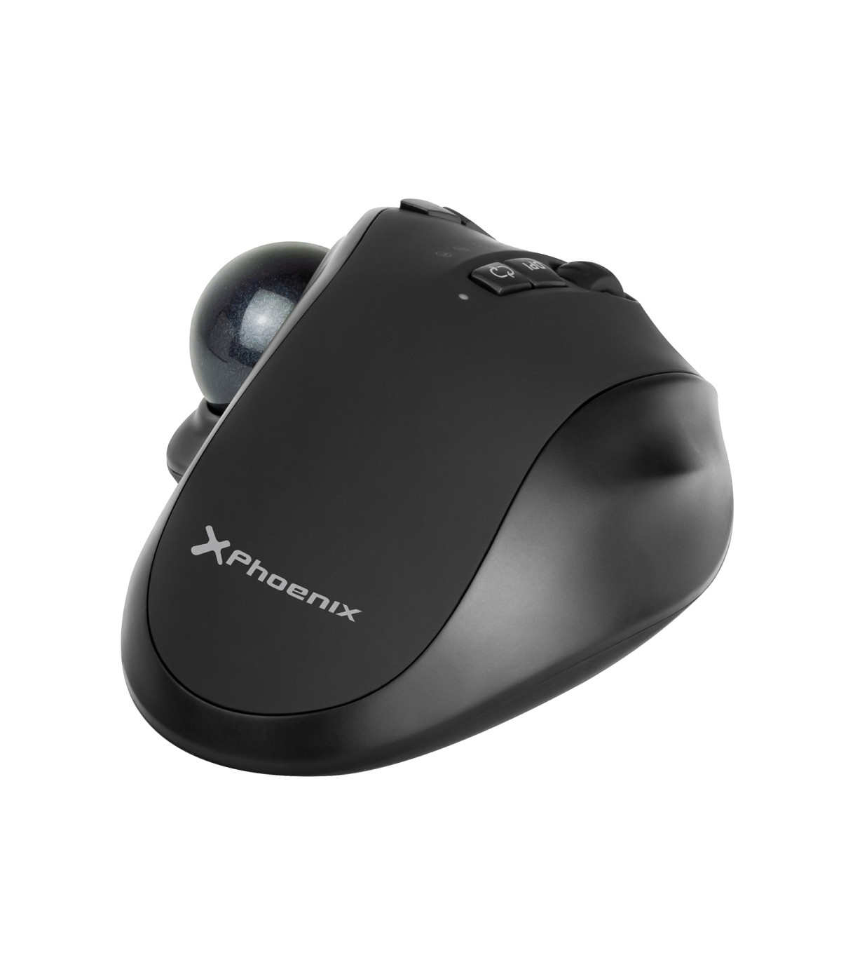 Ratón inalambrico phoenix ergo t1 ergonomico trackball batería recargable multidispositivo