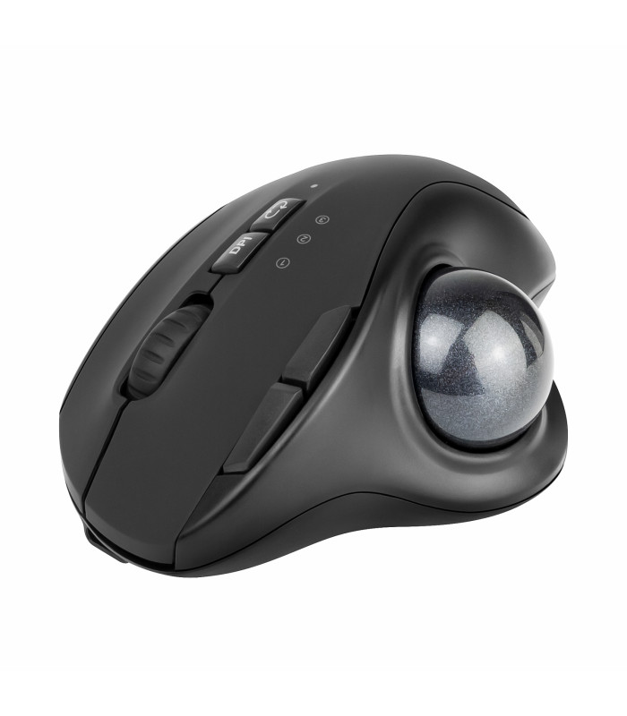 Ratón inalambrico phoenix ergo t1 ergonomico trackball batería recargable multidispositivo