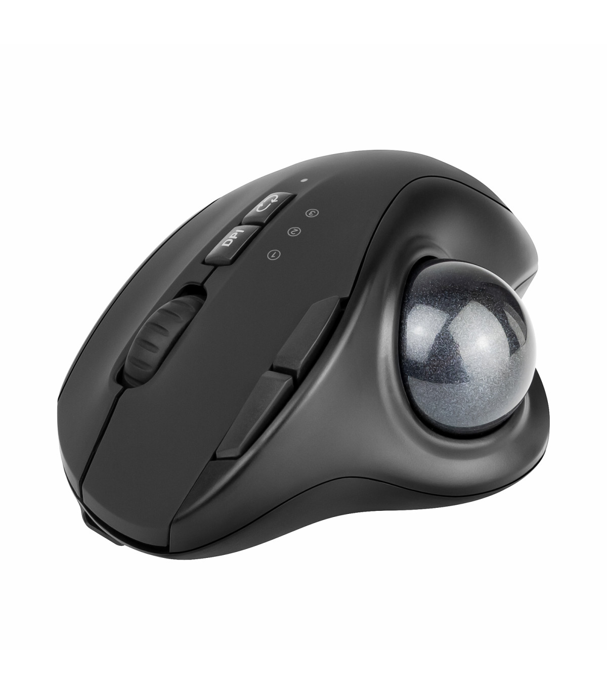 Ratón inalambrico phoenix ergo t1 ergonomico trackball batería recargable multidispositivo