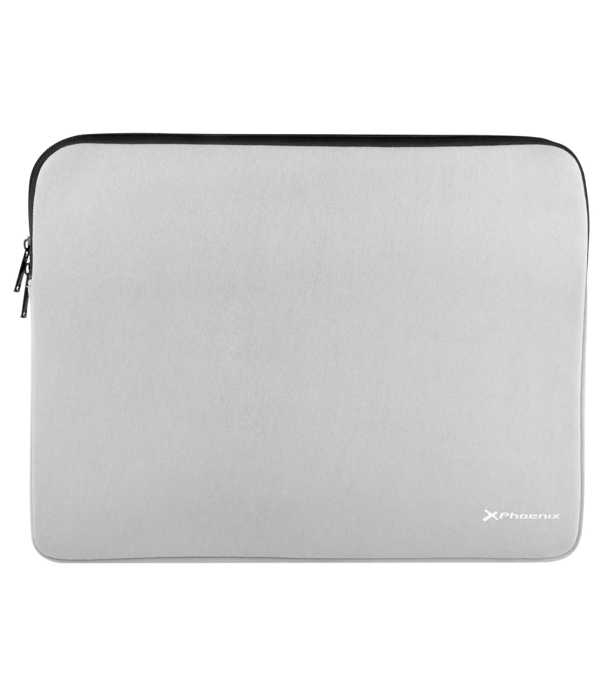 Funda de neopreno phoenix para tablet o portátil 14 pulgadas interior terciopelo gris