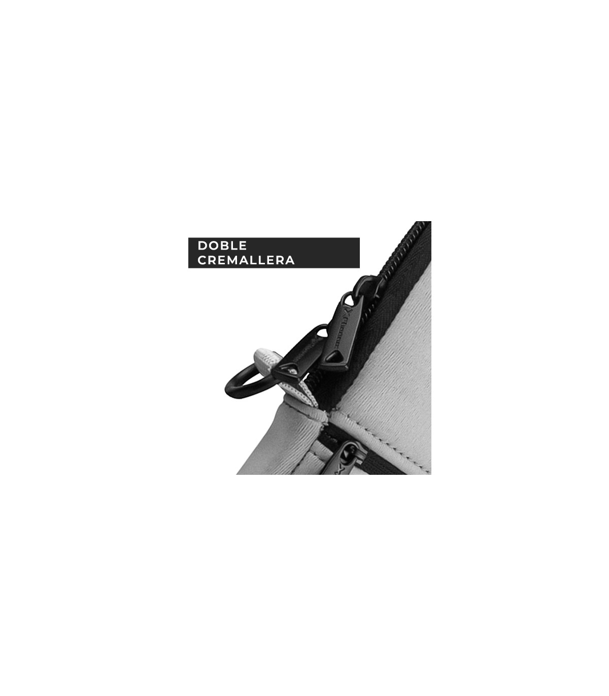 Funda de neopreno phoenix para tablet o portátil 14 pulgadas interior terciopelo gris