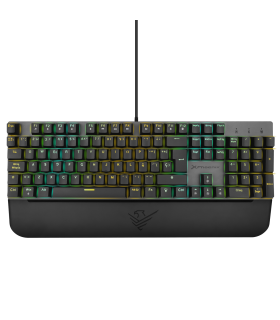 Teclado mecanico gaming phoenix mk1 elite full rgb configurable switches brown usb con reposamuñecas
